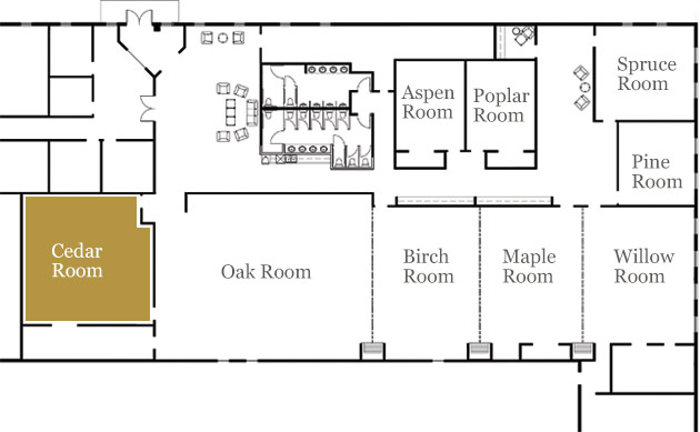 cedar room map