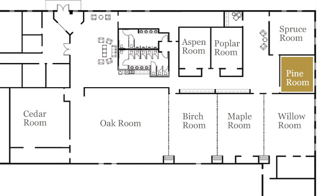pine room map